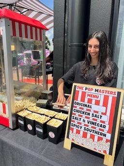 Birthday popcorn station